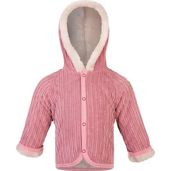 Kojenecká bunda Little Angel Kabátek beránek - růžová Velikost oblečení: 62-68