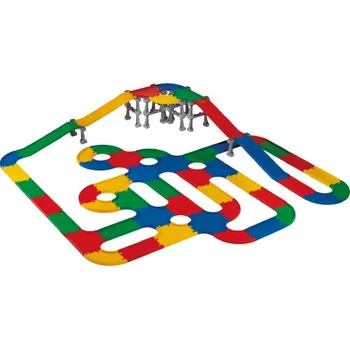 Vláček a vláčkodráha Sada pro stavbu silnic