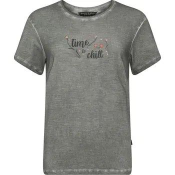 Dámské tričko Dámské turistické tričko Chillaz Sagres Time To Chill Black washed M