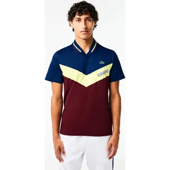 Pánské tričko Pánské tričko Lacoste Medvedev New York Night Polo Methylene/Limeira XXL