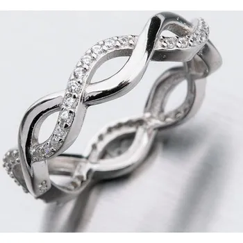 Šperk Dámský prsten stříbro 925 zirkon GST-11318 velikost 55