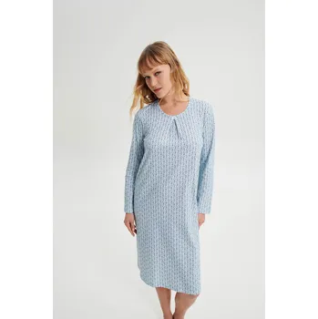 Dámská noční košile Vamp - Noční košile se záhybem 19482 - Vamp blue silver S