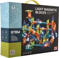 Kuličková dráha Light Magnetics Blocks 110 ks