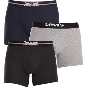 Boxerky 3PACK pánské boxerky Levis vícebarevné (701224663 001) L 701224663 001 Možnost vrácení zboží ZDARMA do 120 dnů!