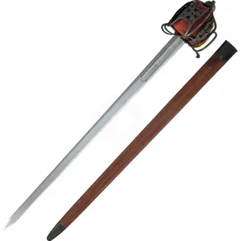 Replika zbraně Hanwei Paul Chen Skotský meč (Basket Hilt Sword) imitace starožitné patiny
