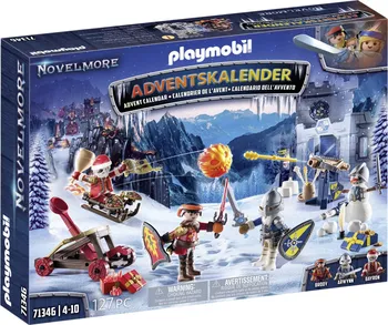 Stavebnice Playmobil Playmobil Novelmore 71346 Adventní kalendář 2024 Boj na sněhu 