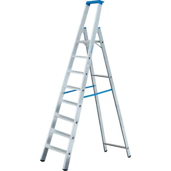 Žebřík Štafle z hliníku, 2 bezpečnostní popruhy, 8 příček