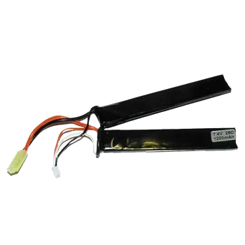 Baterie pro airsoftovou zbraň XCell Li-Pol baterie X-Cell 7,4V 1200mAh, 25C - Nunchuk (dvojdílná)