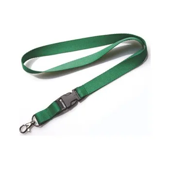 Klíčenka na krk s karabinou a sponou Promex 2 cm - zelená