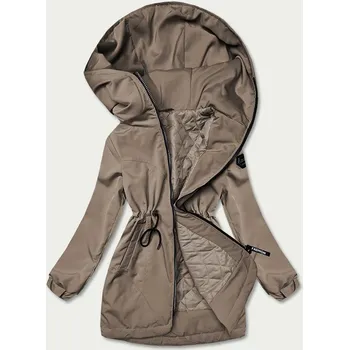 Dámská cargo bunda Béžová bunda pro ženy parka s kapucí 9Z8N0 SWEST, odstíny béžové XXL (44) i392_21462-48