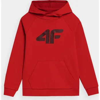 Chlapecká mikina 4F 4FJAW23TSWSM626 RED Dětská mikina EU 128