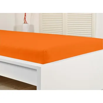 Prostěradlo Gerald Wittmann Prostěradlo Jersey 180x200cm 202/B 180x200x25 cm oranžová 100% Bavlna