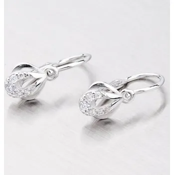 Náušnice Dětské náušničky bílé zlato 585 zirkon 52DN-2270BB