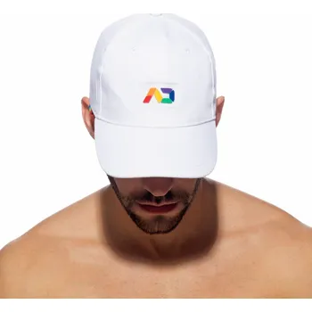 Kšiltovka Addicted AD1118 Rainbow Cap White, pánská kšiltovka