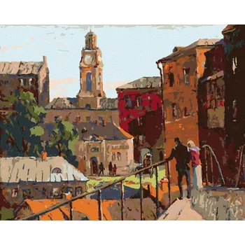 Hračka Diamondi Diamantové malování - MĚSTSKÁ KRAJINA VE MĚSTĚ VITEBSK Rozměr: 40x50 cm, Rámování: bez rámu a bez vypnutí plátna