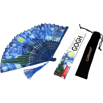 Šátek Carmani® Carmani - Vějíř V. van Gogh, Starry night - 20 cm
