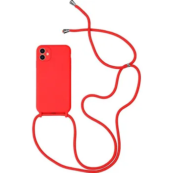 Pouzdro na mobilní telefon Silikonové pouzdro STRAP pro Iphone 11 Pro Red