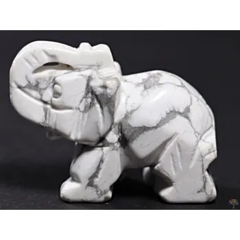 Drahý kámen Magieprirody.cz Slon Magnezit 50 x 38 mm - Slon z přírodního kamene #ZB29