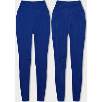 Dámské legíny Sportovní modré legíny s kapsami a vysokým pasem od J.STYLE, odstíny modré XL (42) i392_22094-53