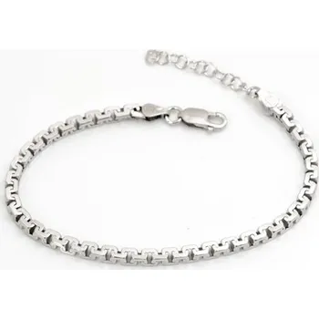 Náramek Pánský stříbrný náramek 21-25 cm AGB698/25 + dárek zdarma