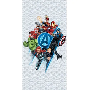 Dekorativní polštářek Dětská osuška Avengers Grey 70x140 cm