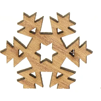 Vánoční dekorace Naše galanterie Sněhová vločka K 3cm