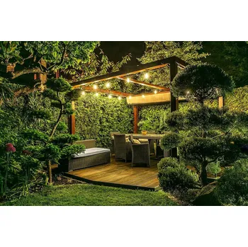 Venkovní osvětlení Venkovní girlanda AE-GR610-10 GTV 7,5m E27 IP44