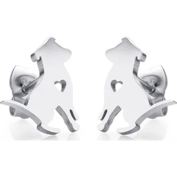 Náušnice Dámské náušnice ocel ve tvaru psa MNCER12-1391-A
