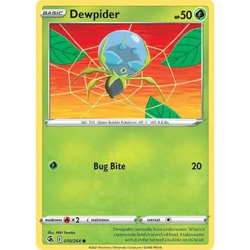 Sběratelská karetní hra Dewpider 019/264 - Fusion Strike Typ karty: Reverse Holo