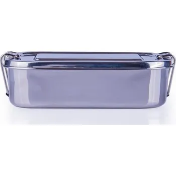 Dóza na potraviny TORO Box na svačinu s klipem 18 x 13 x v.5 cm, nerez