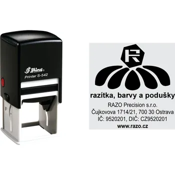Razítko Razítko Shiny S-542 Printer Line, vlastní text 42 x 42 mm