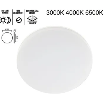 Venkovní osvětlení LED světlo Xplaner PLN02CCT SZ IP54 s čidlem 3000K,4000K,6500K Arelux