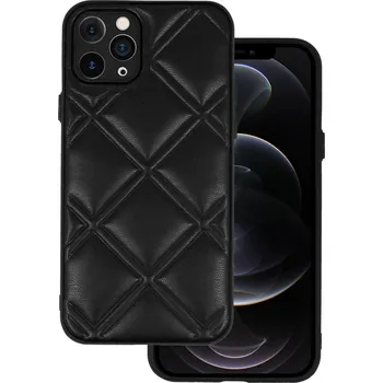 Pouzdro na mobilní telefon Kožené 3D pouzdro pro Iphone 11 Pro design 3 černé