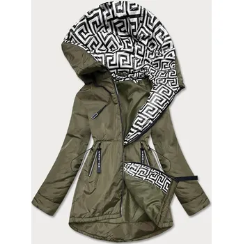 Dámská cargo bunda Khaki-bílá bunda pro ženy pro přechodné období W187L SWEST, odstíny zelené 50 i392_20094-28