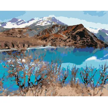 Hračka Diamondi Diamantové malování - JEZERO ISKANDERKUL Rozměr: 40x50 cm, Rámování: bez rámu a bez vypnutí plátna