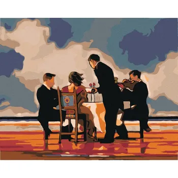 Hračka Diamondi Diamantové malování - VEČEŘE NA PLÁŽI Rozměr: 40x50 cm, Rámování: bez rámu a bez vypnutí plátna