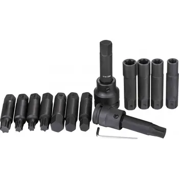 Bit MAGNUS MGS01853 Sada rázových bitů Torx, imbusový klíč 3/4 palce 1 palec 16ks MAGNUS MGS01853