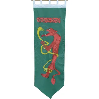 Karnevalový kostým Lencera Korouhev s keltskými symboly, bojující had