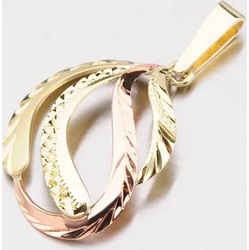 Přívěsek Dámský přívěsek zlato mix 585 53P-109