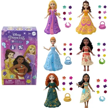 Panenka Mattel Disney Princess Malá panenka s květinovými ozdobami, HPP42