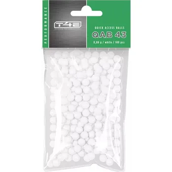 Airsoftová kulička Umarex T4E Performance QAB 43 Quick Access Balls bílé 100 ks