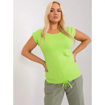 Dámská halenka Dámská halenka plus size s vázáním ORODI světle zelená