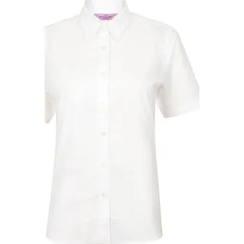 Dámská košile Henbury Dámská košile s krátkým rukávem H516 White M (12)