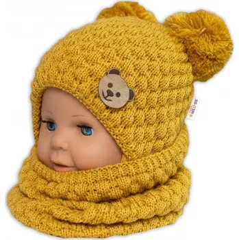 Nákrčník Pletený nákrčník/komínek - hořčicový, Velikost koj. oblečení univerzální