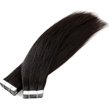 Příčesek Vlasové PU pásky tape in na prodlužování vlasů 30cm 1B - přírodně černá