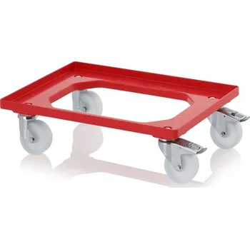 paleta Přepravní vozíky Kompakt HD s polyamidovými kolečky - Dopravní červená - Dopravní červená - RO 64.4 HD PA FE-3020