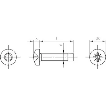 Šroub DIN 7500 A2 CE M 3X12 Z