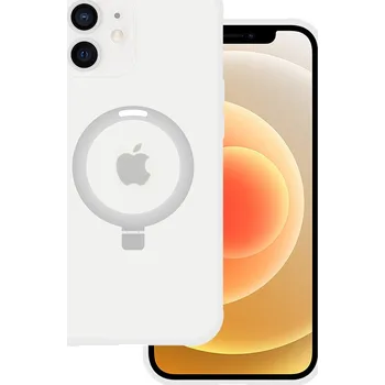 Pouzdro na mobilní telefon Tel Protect Magical Magsafe Stand Case pro Iphone 11 stříbrný