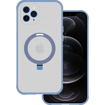 Pouzdro na mobilní telefon Tel Protect Magical Magsafe Stand Case pro Iphone 11 Pro modrý