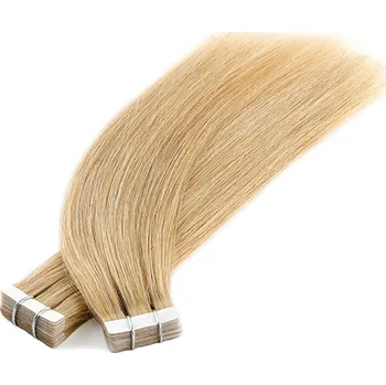 Příčesek Vlasové PU pásky tape in na prodlužování vlasů 50cm 24 - platinová extra